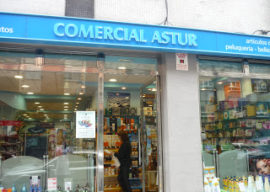 Perfumería Comercial Astur. Menéndez Pelayo, Gijón. Punto de venta Eva Rogado